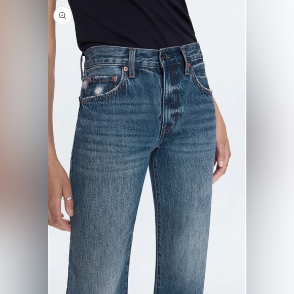 NWT Pistola Lexi Jean Mid Rise Bowed Straight Leg Artisan Wash Sz 27 - Picture 2 of 9